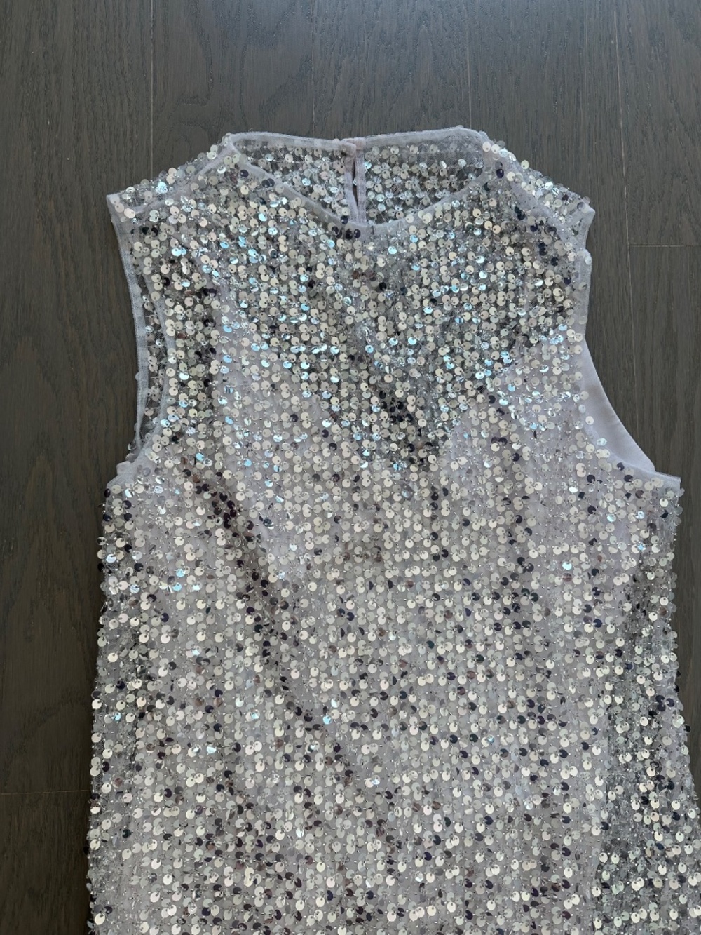 Shona Joy Silver Sequin Maxi Dress - Picture 5 of 9